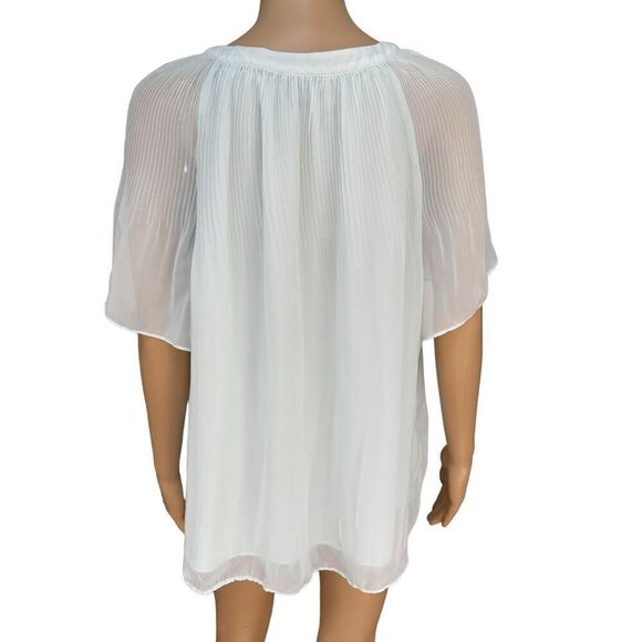 Halogen Release Pleat Blouse in fresh mint size L - Picture 4 of 8